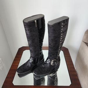 Donald J Pliner Black Knee High Boots Size 9